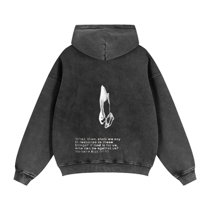 Zip-Through Boxy Fleece Hoodie