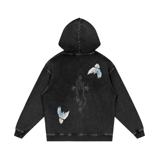 Acid Wash Oversize Hoodie - 420 GSM